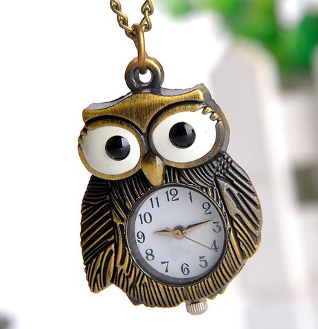 Owl Watch Pendant